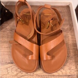 Frankie4 Middleton Ankle Strap Sandal in Tan